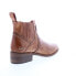 Bed Stu Ellice F328008 Womens Brown Leather Slip On Ankle & Booties Boots 6.5 - фото #8