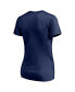 ფოტო #2 პროდუქტის Women's Navy Houston Astros 2021 Postseason Locker Room Plus Size V-Neck T-shirt