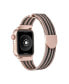 Фото #2 товара Unisex Rose Gold Tone Striped Stainless Steel Replacement Band for Apple Watch, 38mm