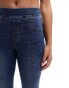 Фото #10 товара Spanx shape and lift distressed skinny jeans in medium wash blue