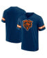 Фото #1 товара Men's Navy Chicago Bears Jersey Tackle V-Neck T-shirt