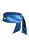 Dri Fit Head Tie Bandana Çift Taraflı Tenisçi Kafa Bandı Mavi