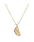 nOir cubic Zirconia Lemon Necklace