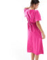 Nobody's Child Dee Dee midi dress in pink Розовый, 38 - фото #3