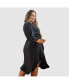 ფოტო #2 პროდუქტის Women's Tie Front Fit & Flare Arielle Midi Dress