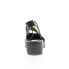 Фото #4 товара Fly London Wage WAGE368FLY-000 Womens Black Leather Strap Heels Shoes 36