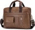 Фото #3 товара SPAHER Laptop Bag 14/15.6 Inch Briefcase Men's Business Bag Work Bag Men's Genuine Leather Bag Men's Shoulder Bag Messenger Bag Men Gift for Men