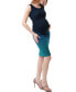 Maternity Sia Ombre Ruched Midi Dress