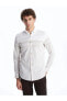 Фото #1 товара Рубашка мужская LC WAIKIKI Classic Slim Fit из поплина с длинным рукавом