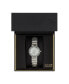 ფოტო #2 პროდუქტის Ladies Genuine Diamond Collection Shiny Silver Watch, 28mm