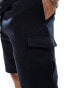 Фото #3 товара Brave Soul co-ord heavyweight textured cargo shorts in navy