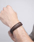 Фото #2 товара Triple leather bracelet for men Magnum 14125P01011