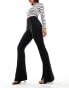 Фото #2 товара ONLY high waisted slit front legging trousers in black