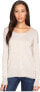 Фото #1 товара Splendid Women's 241054 Pullover Heather Oatmeal Long Sleeve Tops Size XS