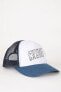 Erkek Baskılı Dokuma Beyzbol Basketbol Şapkası B8002AX24SM