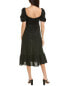 Lyra & Co Linen-Blend Midi Dress Women's Black Xs