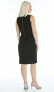 Marina 157859 Women's Sleeveless Crepe Dress Bodycon Crew Neck Black Sz. 10