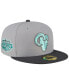 Men's Gray, Graphite Los Angeles Rams Aqua Pop 59FIFTY Fitted Hat