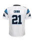 ფოტო #4 პროდუქტის Big Boys Jeremy Chinn White Carolina Panthers Game Jersey