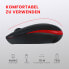 Фото #4 товара Perixx PERIDUO-712 - Mini - Wireless - RF Wireless - Black - Red - Mouse included