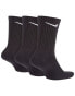 Nike Training Everyday Cushioned 3 pack crew sock in black