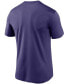 Men's Big and Tall Purple Baltimore Ravens Logo Essential Legend Performance T-shirt