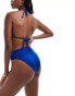 Фото #4 товара ASOS DESIGN Maya mix & match high leg high waist bikini bottom in blue