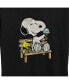 ფოტო #3 პროდუქტის Trendy Plus Size Peanuts Snoopy & Woodstock Graphic T-shirt