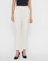 Vero Moda straight leg trousers in cream Белый, S - EU 36 - фото #1