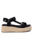 Фото #2 товара Women's Suede Strappy Sandals With Jute Platform By XTI