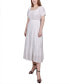 Фото #13 товара Petite Short Sleeve Tiered Midi Dress