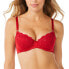 Sofia Intimates by Sofia Vergara Demi Bra Women's 40DD Red Stretch Unlined Lace