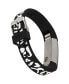 Black and White Premium Silicone Band Compatible with Fitbit Alta and Fitbit Alta Hr