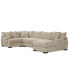 Фото #6 товара Rhyder 4-Pc. 80'' Fabric Sectional Sofa with Chaise, Created for Macy's