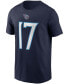 Men's Ryan Tannehill Navy Tennessee Titans Name and Number T-shirt