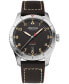 Фото #1 товара Часы Alpina Startimer Black Leather Watch 41mm