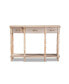 Фото #3 товара Hallan Classic and Traditional French Provincial Wood 3-Drawer Console Table