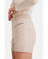 ფოტო #8 პროდუქტის Women's Leather Shorts, Beige