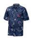 Фото #3 товара Men's Navy Ole Miss Rebels The Dude Camp Button-Up Shirt