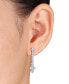 ფოტო #2 პროდუქტის Lab-Created Moissanite Drop Earrings (3-3/8 ct. t.w.) in Sterling Silver