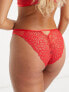 Ann Summers Unforgettable lace brazilian brief in tomato