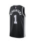 Фото #4 товара Men's and Women's Victor Wembanyama Black San Antonio Spurs 2023 NBA Draft First Round Pick Swingman Jersey - Icon Edition