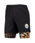 Фото #3 товара Men's Black Pittsburgh Steelers Running Shorts