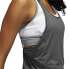 Фото #12 товара Женская футболка без рукавов Adidas 3 Stripes Tank Темно-серый
