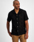 Men's Emory Embroidered Short Sleeve Button-Front Camp Shirt