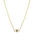 ფოტო #1 პროდუქტის Diamond Sapphire 14K Gold Evil Eye Necklace