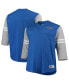 Фото #1 товара Men's Royal Los Angeles Rams Big and Tall Henley 3/4-Sleeve T-shirt