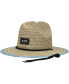 Фото #2 товара Big Boys Natural, Blue Tides Print Lifeguard Straw Hat