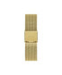 ფოტო #3 პროდუქტის Women's Gold-Tone Stainless Steel Mesh Bracelet Watch 32mm