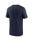 Фото #4 товара Men's Navy Tennessee Titans Horizontal Lockup Legend T-shirt